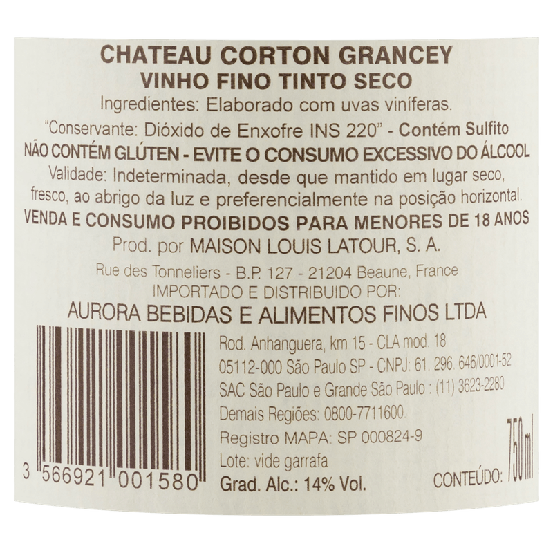 Vinho-Frances-Tinto-Seco-Grand-Cru-Chateau-Corton-Grancey-Louis-Latour-Pinot-Noir-Bourgogne-Garrafa-750ml