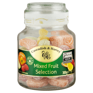 Bala Alemã Cavendish e Harvey Mixed Fruit Selection 300g