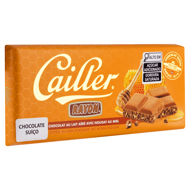 Chocolate-Suico-ao-Leite-Aerado-31--Cacau-com-Torrone-de-Mel-Cailler-Rayon-Tablete-de-100g