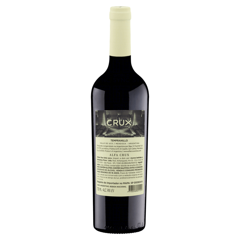 Vinho-Argentino-Tinto-Seco-Crux-Tempranillo-Valle-de-Uco-Garrafa-750ml