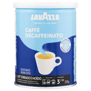 Café Torrado e Moído Descafeinado Lavazza Lata 250g