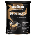 Cafe-Torrado-e-Moido-Espresso-100--Premium-Arabica-Lavazza-Lata-250g
