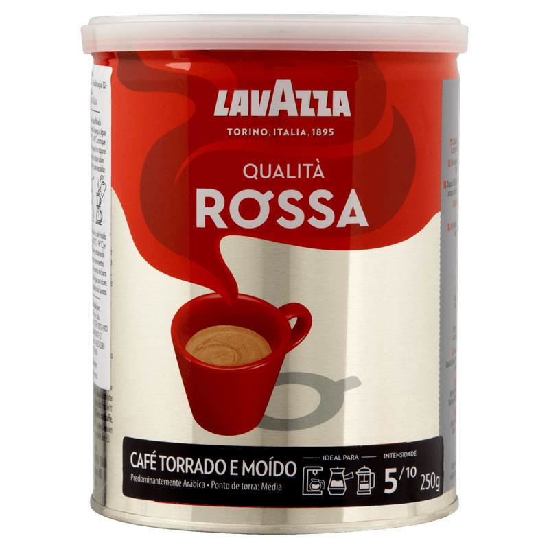Cafe-Torrado-e-Moido-Lavazza-Qualita-Rossa-Lata-250g