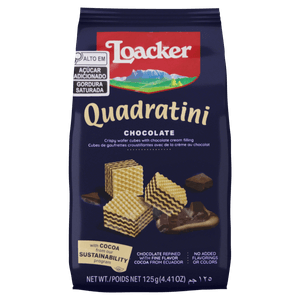 Wafer Italiano Loacker Quadratini Chocolate 125g