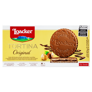Biscoito Italiano Loacker Tortina Original 63g