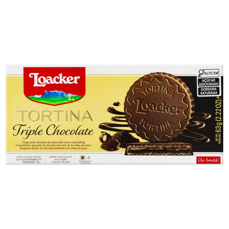 Biscoito-Italiano-Loacker-Tortina-Triple-Chocolate-3x21g