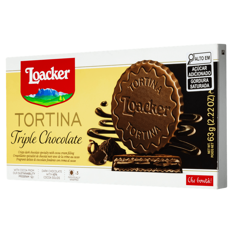 Biscoito-Italiano-Loacker-Tortina-Triple-Chocolate-3x21g