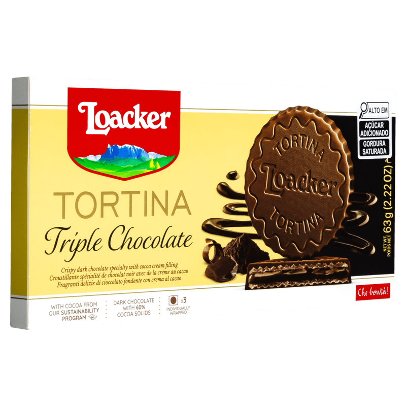 Biscoito-Italiano-Loacker-Tortina-Triple-Chocolate-3x21g