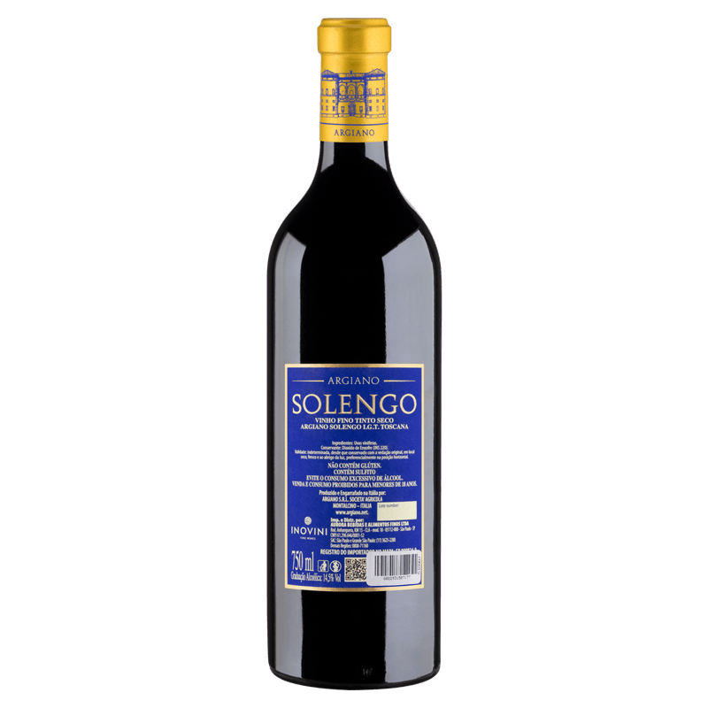 Vinho-Italiano-Tinto-Seco-Argiano-Solengo-IGT-Toscana-Garrafa-750ml