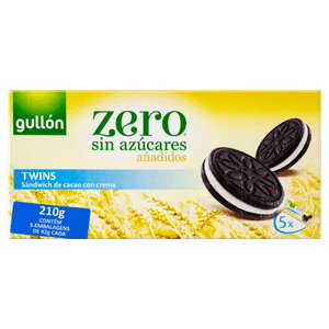 Biscoito Espanhol Gullón Zero Sandwich Twins 210g