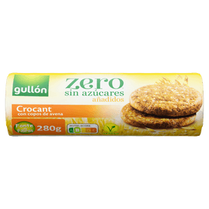 Biscoito Espanhol Gullón Zero Crocant Flocos de Aveia 280g