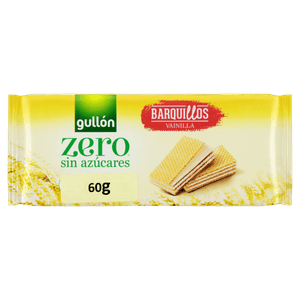 Wafer Espanhol Gullón Zero Baunilha 60g