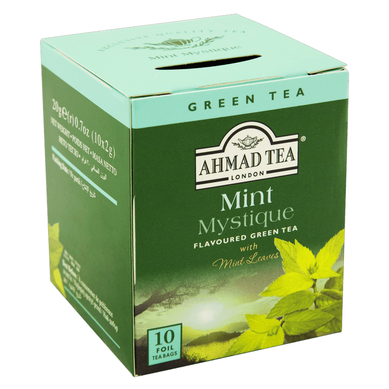 Cha-Verde-Mint-Mystique-Ahmad-Tea-London-Caixa-20g-10-Unidades-Esquerda-1