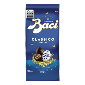 Miniovos de Páscoa Chocolate Italiano Original Dark Baci Pacote 150g