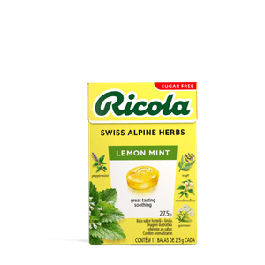 Bala Suíça Ricola Sem Açucar Lemon Mint