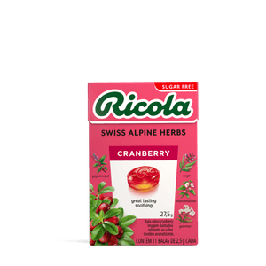 Bala Suiça Ricola Sem Açucar Cranberry
