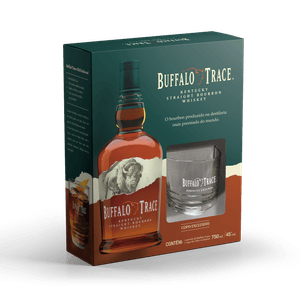 Kit Whiskey Buffalo Trace - 750ml + Copo de vidro