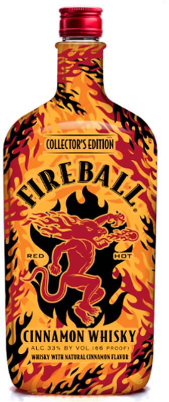 Licor de whisky com canela Fireball Collector's Edition– 750ml
