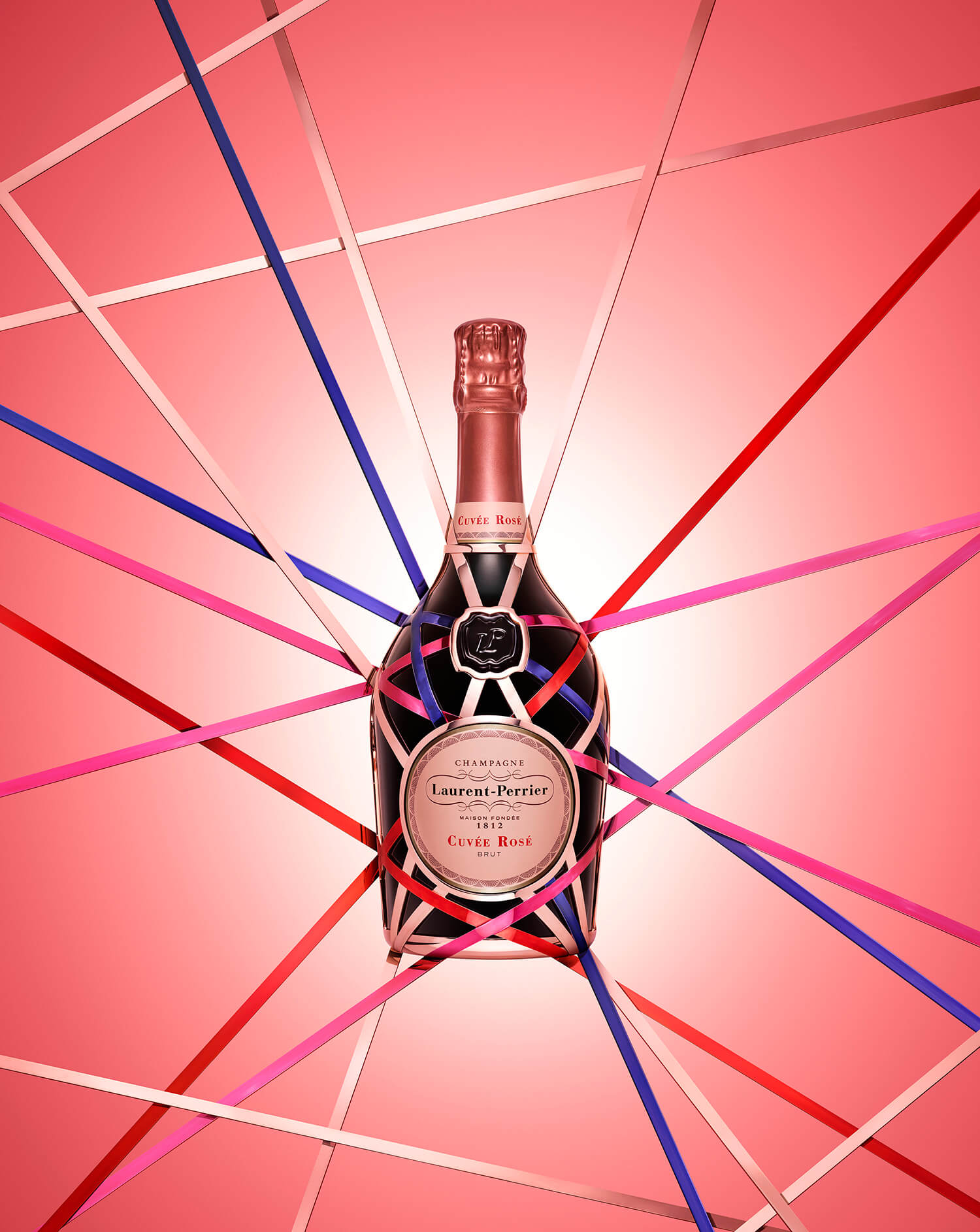 Champagne Francês Laurent Perrier Cuvée Rose Ribbons Edição